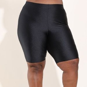 Plus size bermuda biker shorts
